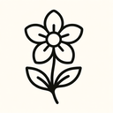 icon_religion_flower_line_art icon preview