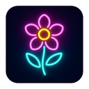 icon_religion_flower_neon icon preview