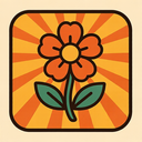 icon_religion_flower_retro icon preview