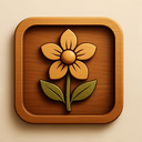 icon_religion_flower_wooden icon preview