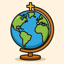 icon_religion_globe_cartoon icon preview