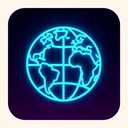 icon_religion_globe_neon icon preview