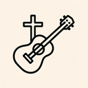icon_religion_guitar_line_art icon preview