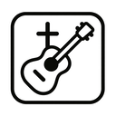 icon_religion_guitar_monochrome icon preview