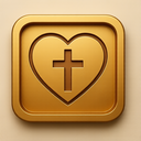 icon_religion_heart_embossed icon preview