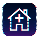 icon_religion_house_digital_glitch icon preview