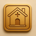 icon_religion_house_embossed icon preview