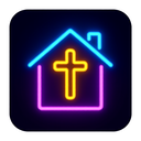 icon_religion_house_neon icon preview