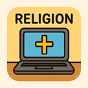 icon_religion_laptop_cartoon icon preview