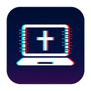 icon_religion_laptop_digital_glitch icon preview