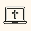icon_religion_laptop_line_art icon preview