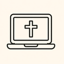 icon_religion_laptop_minimal_outline icon preview