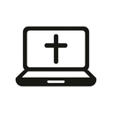 icon_religion_laptop_monochrome icon preview