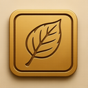 icon_religion_leaf_embossed icon preview