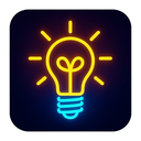 icon_religion_light_bulb_neon icon preview