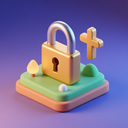 icon_religion_lock_3d_isometric icon preview
