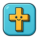 icon_religion_medical_cross_cartoon icon preview