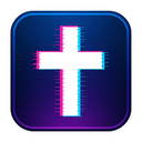 icon_religion_medical_cross_digital_glitch icon preview