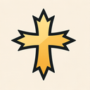 icon_religion_medical_cross_sharp_edges icon preview