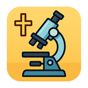 icon_religion_microscope_cartoon icon preview