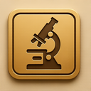 icon_religion_microscope_embossed icon preview