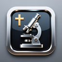 icon_religion_microscope_metallic icon preview