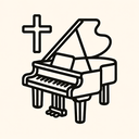 icon_religion_piano_line_art icon preview