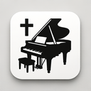 icon_religion_piano_monochrome icon preview