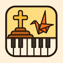 icon_religion_piano_origami icon preview
