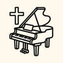 icon_religion_piano_outline icon preview