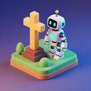 icon_religion_robot_3d_isometric icon preview
