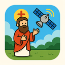 icon_religion_satellite_cartoon icon preview