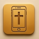 icon_religion_smartphone_embossed icon preview