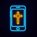 icon_religion_smartphone_neon icon preview