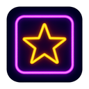 icon_religion_star_neon icon preview