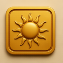 icon_religion_sun_embossed icon preview