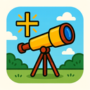 icon_religion_telescope_cartoon icon preview