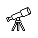 icon_religion_telescope_minimal_outline icon preview