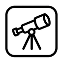 icon_religion_telescope_monochrome icon preview