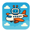 icon_robotics_airplane_cartoon icon preview