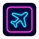 icon_robotics_airplane_neon icon preview