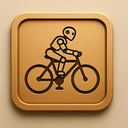 icon_robotics_bicycle_embossed icon preview