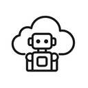icon_robotics_cloud_minimal_outline icon preview