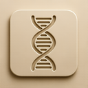 icon_robotics_dna_strand_embossed icon preview