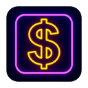 icon_robotics_dollar_sign_neon icon preview