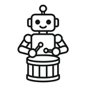 icon_robotics_drum_line_art icon preview