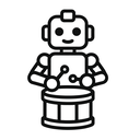 icon_robotics_drum_monochrome icon preview
