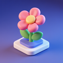 icon_robotics_flower_3d_isometric icon preview