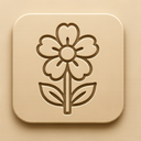 icon_robotics_flower_embossed icon preview