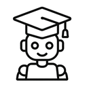 icon_robotics_graduation_cap_line_art icon preview